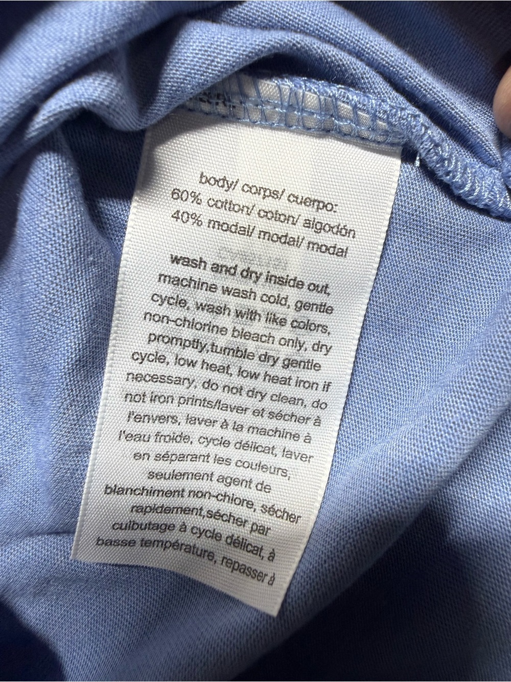 Tommy Hilfiger Women's Light Blue Logo Crewneck Tee - Picture 4 of 10